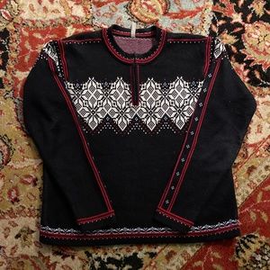 Hanna Andersson Fair Isle Nordic Sweater 1/4 zip